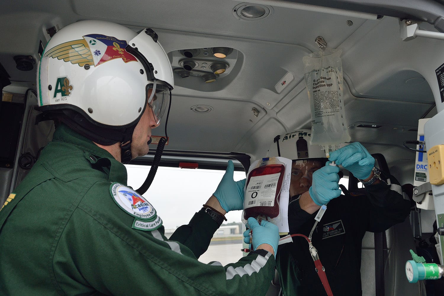 Acadian Air Med Adds Life Saving Blood Transfusion Service Onboard